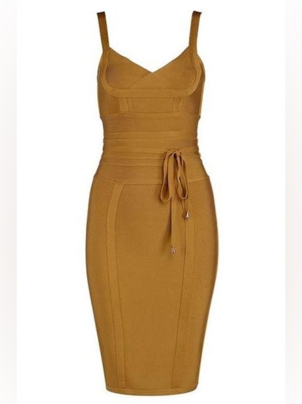 House of CB Mustard Yellow Bandage Dress Sz. L